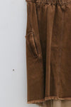 OUDE WAAG Washing Cowboy Deolition Dress OW-23SS-DS03 reddish brown